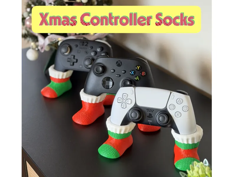Xmas Controller Socks PS5|XBOX|NS Pro Controller