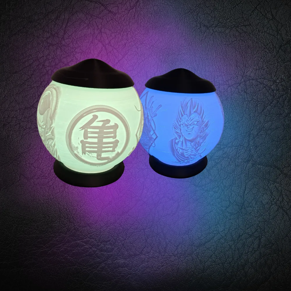 Dragonball Lamp 01| Bambu Lab Kit 001 Light Lamp - Free 3D Print Model ...