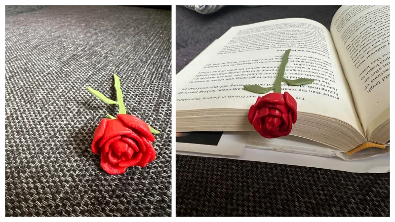 Rose bookmark