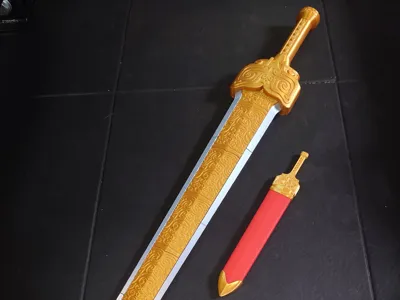 Xuanyuan Sword 95cm no AMS multi-color or multi-part printing (texture references the century-old Sang Wen Jin pattern version)
