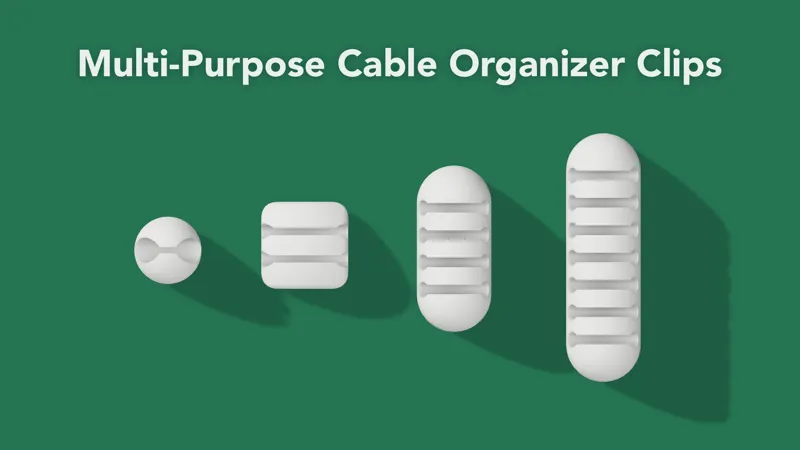 Multi-Purpose Cable Management & Organizer Set