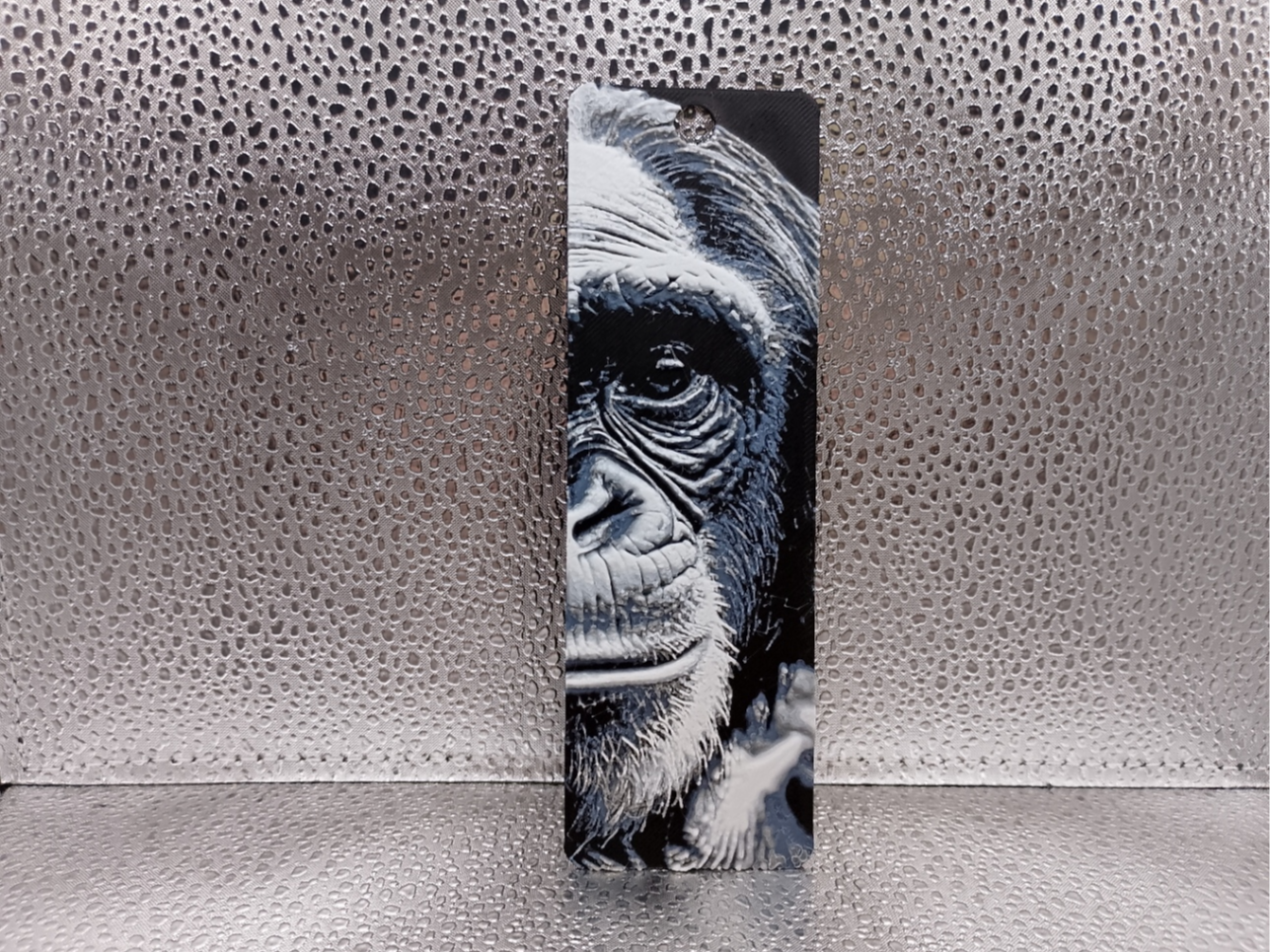 Chimpanzee Bookmark - Hueforge