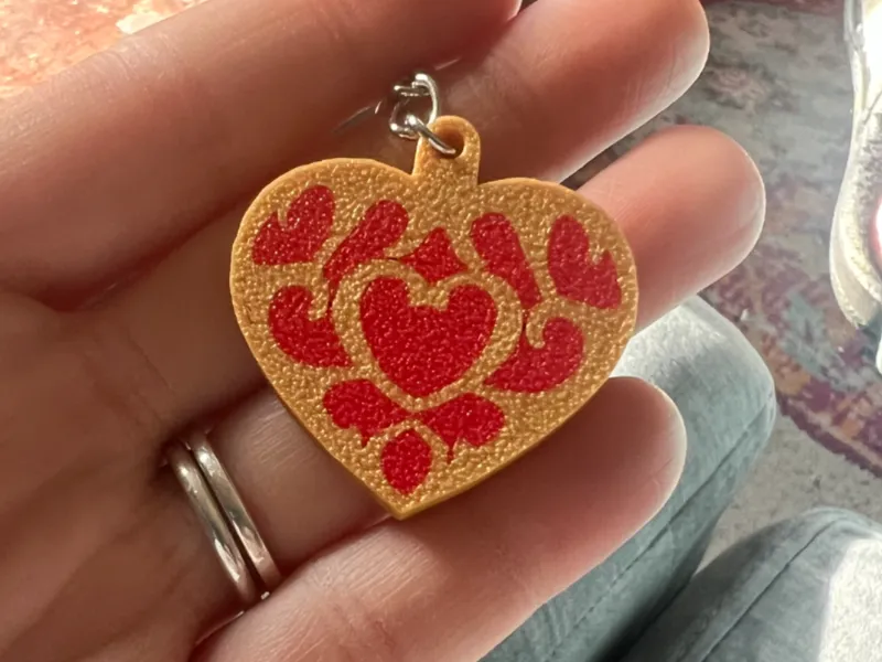Zelda Heart Container Keychain