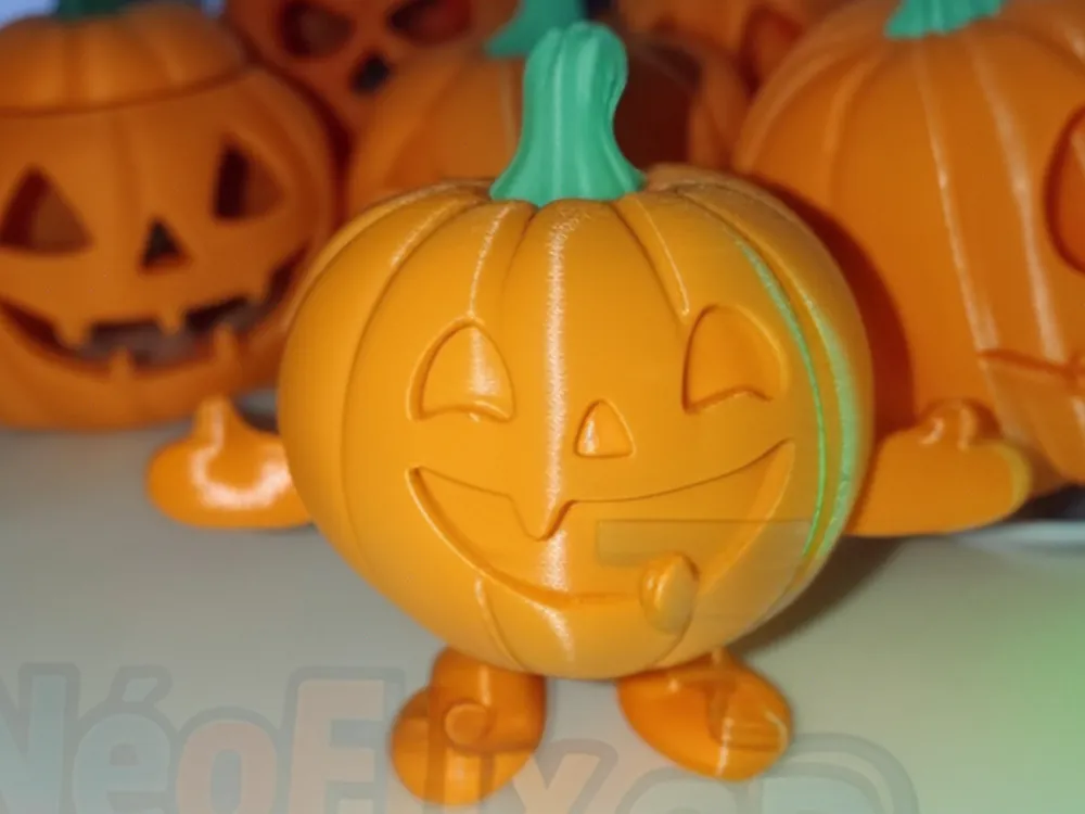 Happy Halloween Pumpkin - Free 3D Print Model - MakerWorld