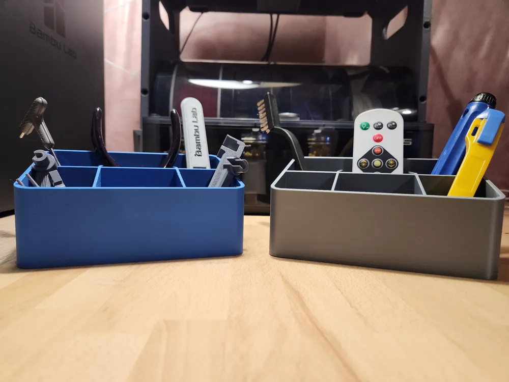 Printer Desk Organizer, Tool+Pen Organization v2 - Free 3D Print Model ...