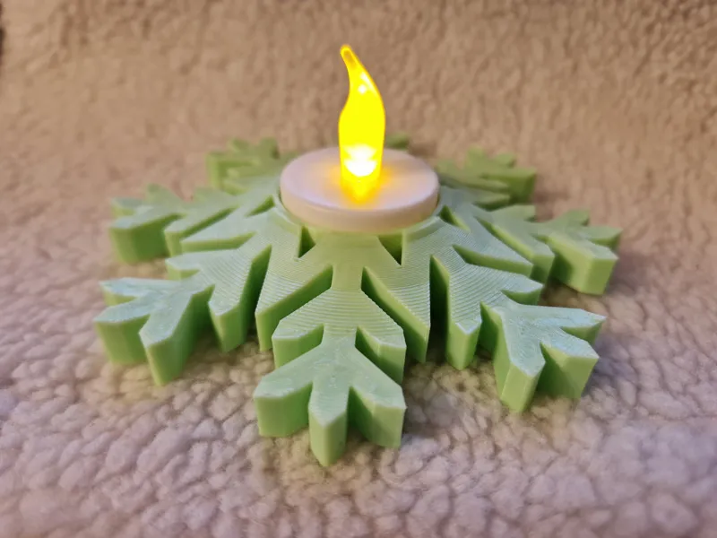 Candle holder - snowflake