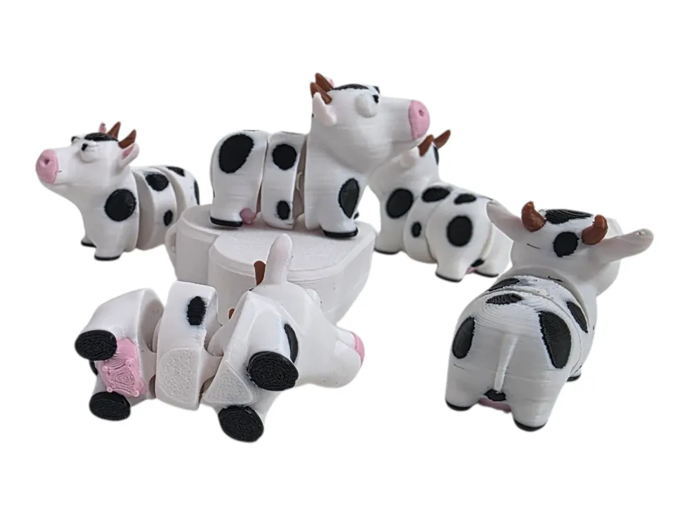 Layer Llama - Flexi Cow - Free 3D Print Model - MakerWorld