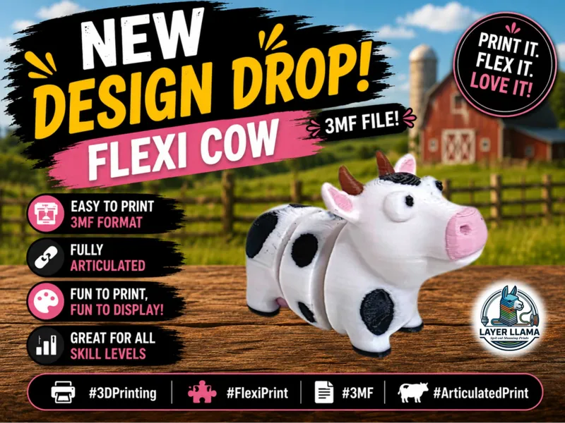 Layer Llama - Flexi Cow