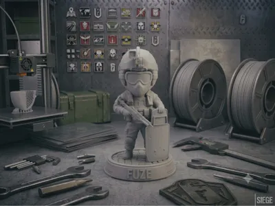 Fuze Chibi Figure - Rainbow Six Siege