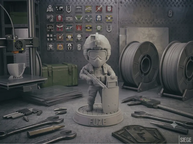 Fuze Chibi Figure - Rainbow Six Siege