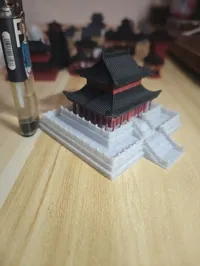 Maquette architecturale de palais chinois — photo 4