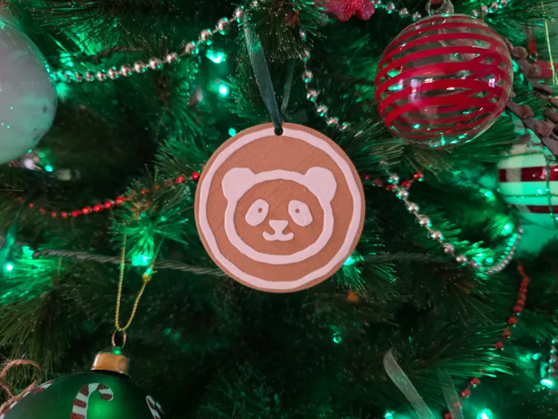 Christmas tree ornament Gingerbread - Panda