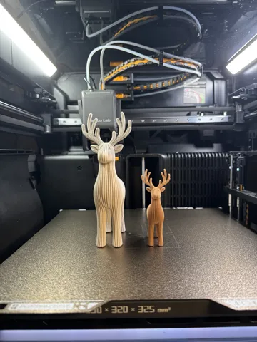 Figura decorativa: Nordic ribbed deer - Scandinavian Reindeer Decor — vista de referencia 5