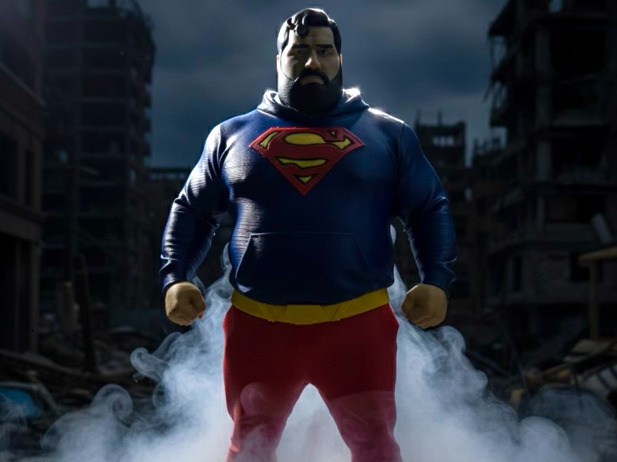 Miniatura 1 do modelo 3D Strong Fat Superman 