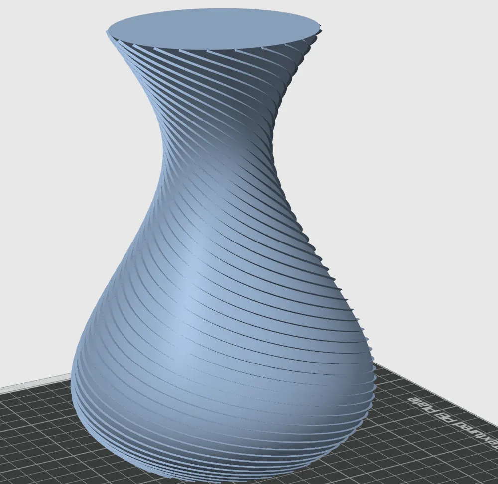 Elegant Spiral Vase by gridge - MakerWorld