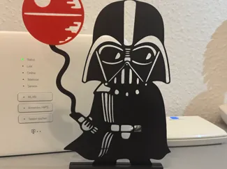 Cute Darth Vader with balloon