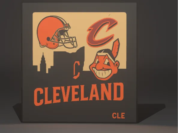 Cleveland Ohio Sports LightBox