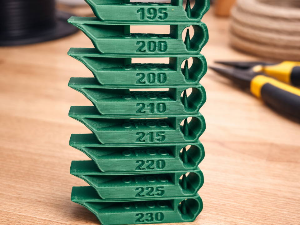 Test Temp PLA - petg - petg cf - ABS - ASA