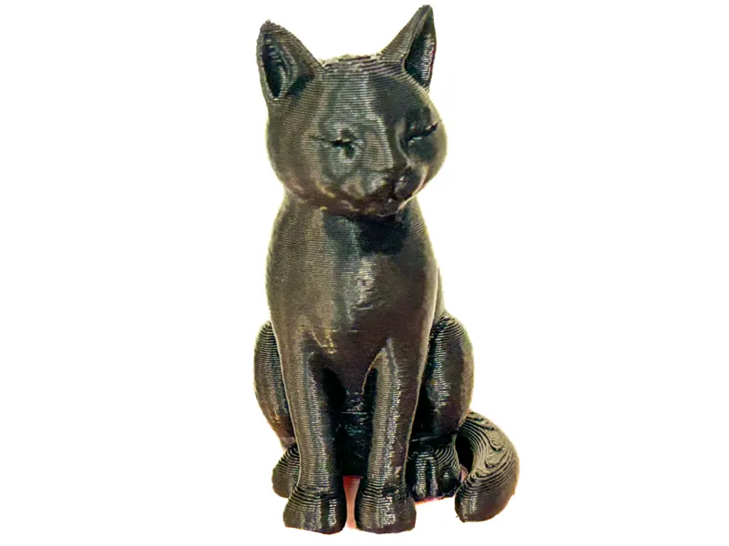 Cat Figurine with Closed Eyes