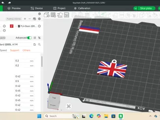 union jack keychain