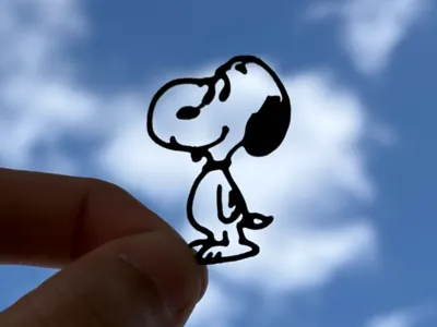 Sora Kirigami Snoopy Tag/Bookmark/Keychain