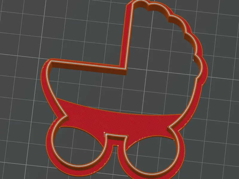 Baby Stroller Cookie Cutter