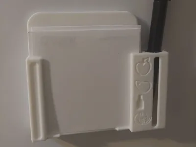 Magnetic Fridge Post it Holder with pen