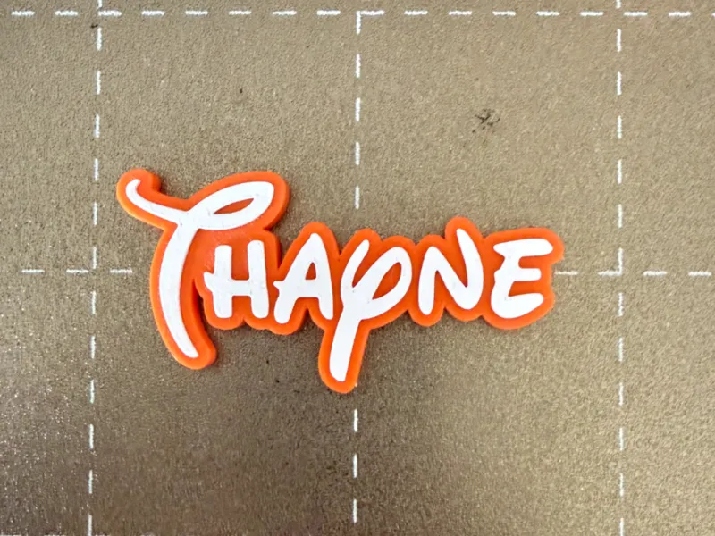 Thayne in Disney Schrift