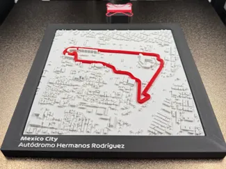 Mexico City F1 Track Topography