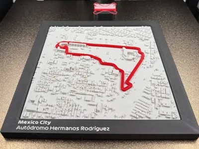 Mexico City F1 Track Topography