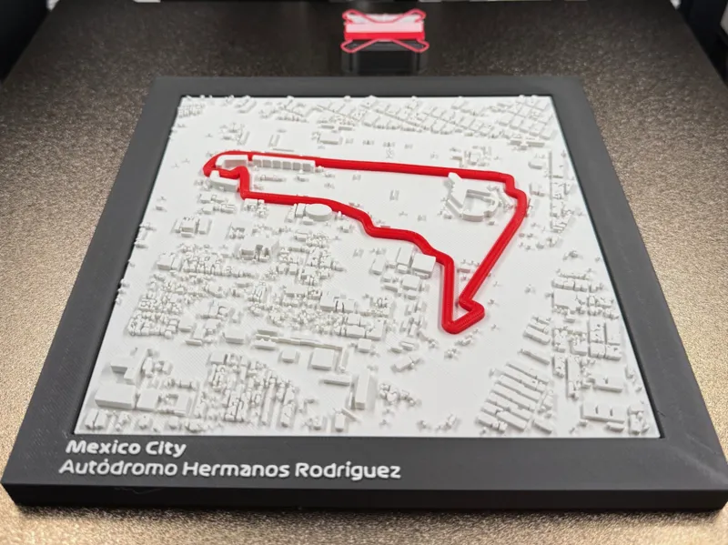 Mexico City F1 Track Topography