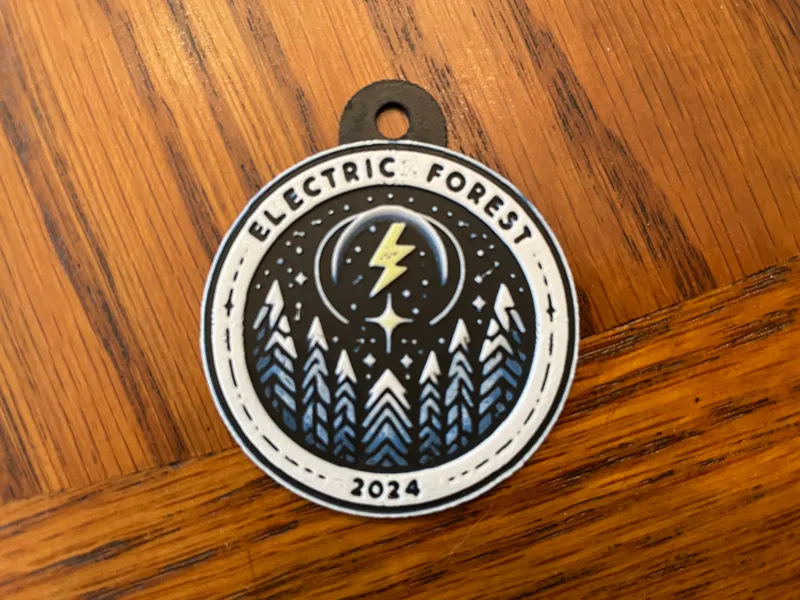 Electric Forest Keychain 2024