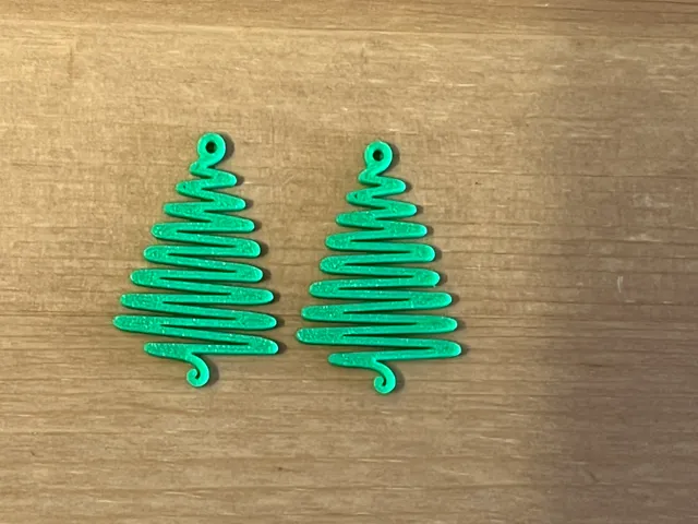 christmas tree earrings