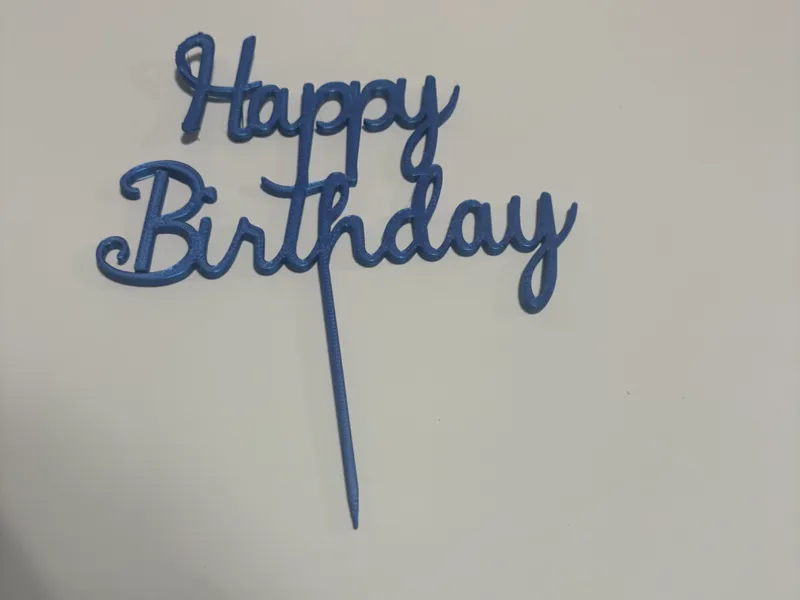 Happy Birthday Cake Topper