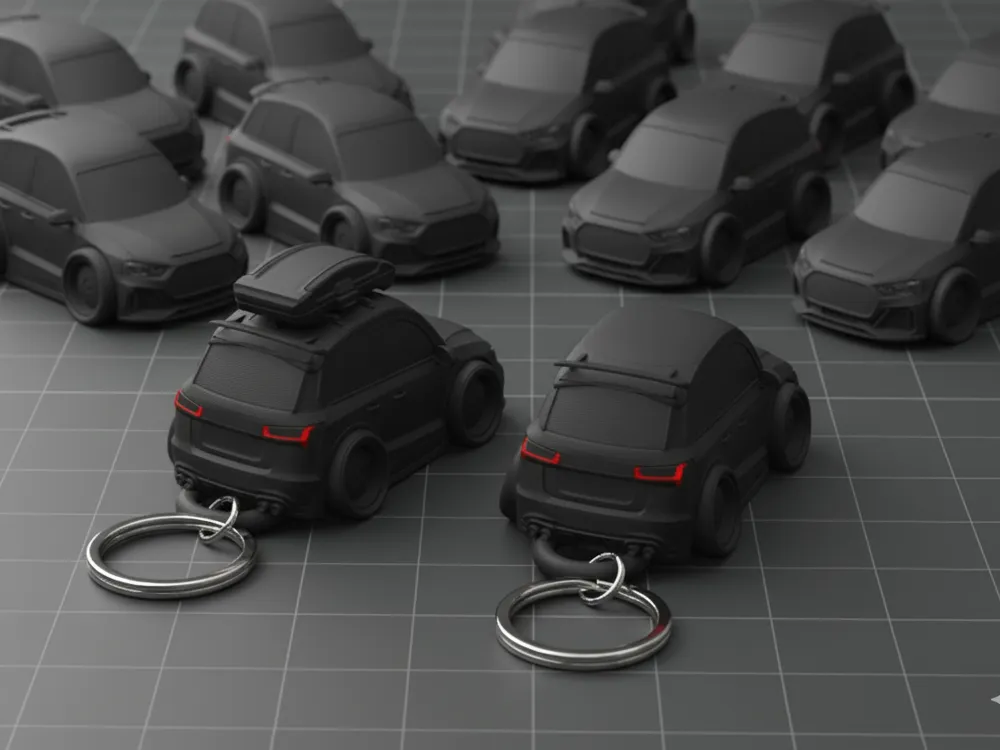 Mini Chibi Audi RS6 Keychain - Free 3D Print Model - MakerWorld