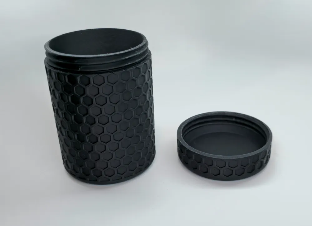 Hexagon Pattern Container by Mike S. MakerWorld: Download Free 3D Models