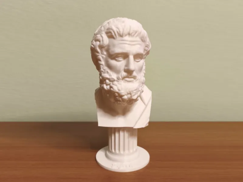 Scultura Statua Busto Sofocle