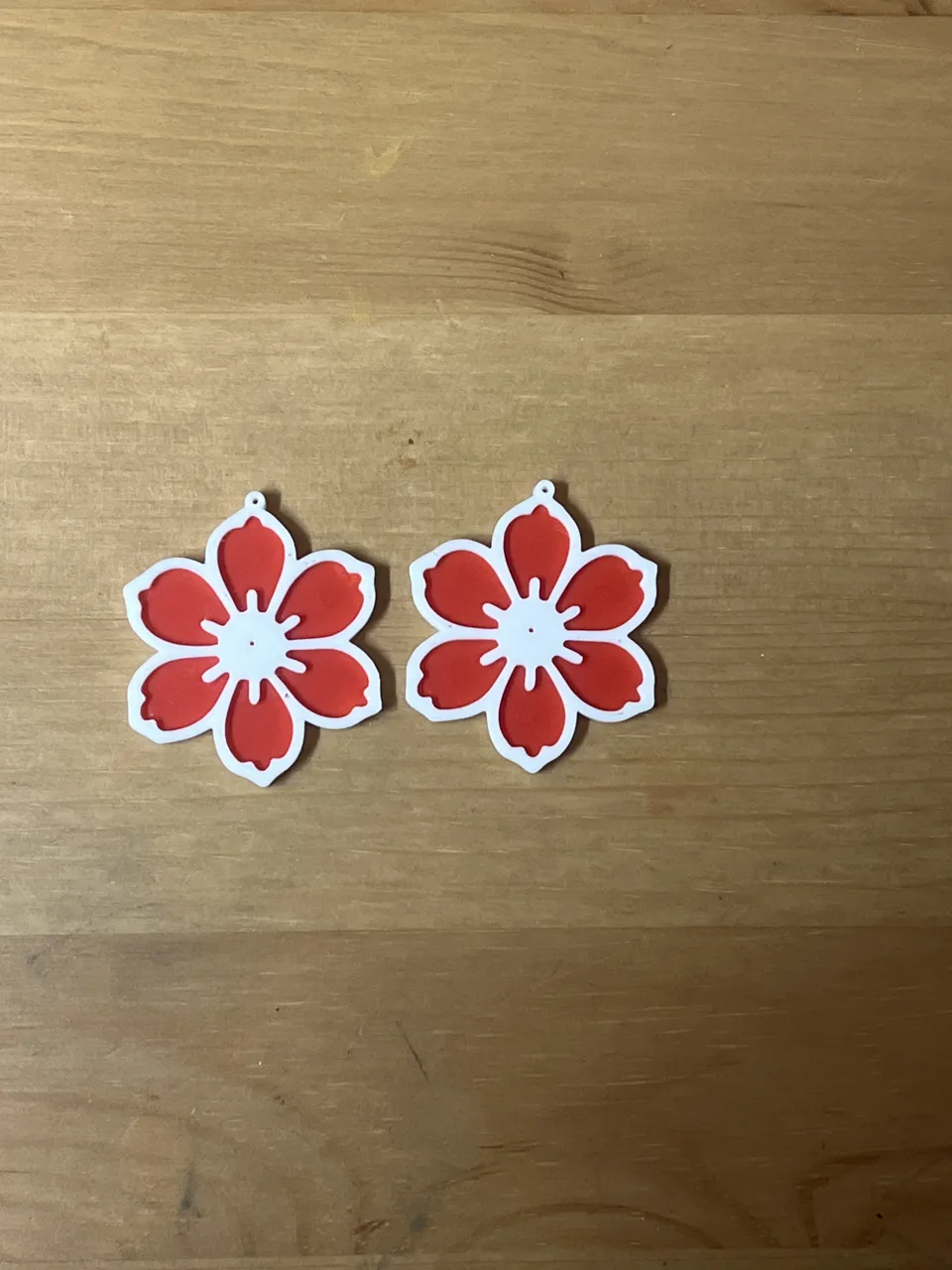 flower earrings view 2