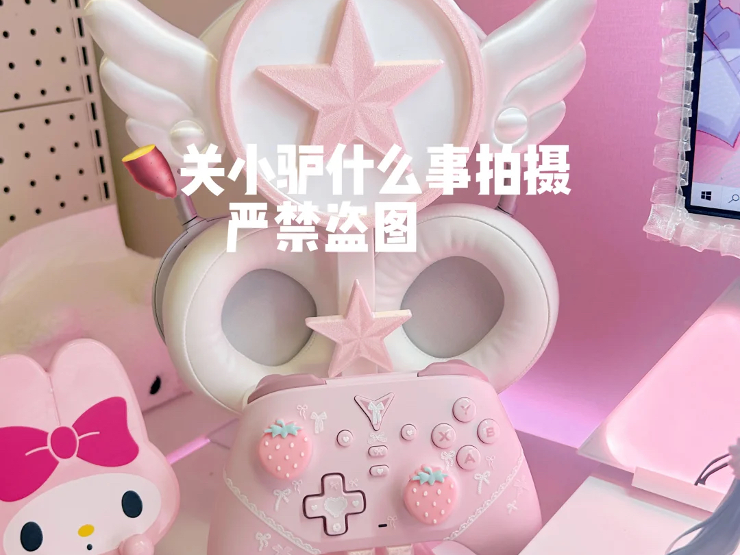 粉色耳机手机支架+游戏手柄支架（无AMS）