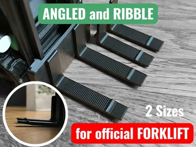Forks Angled & Ribble + Longer for Forklift