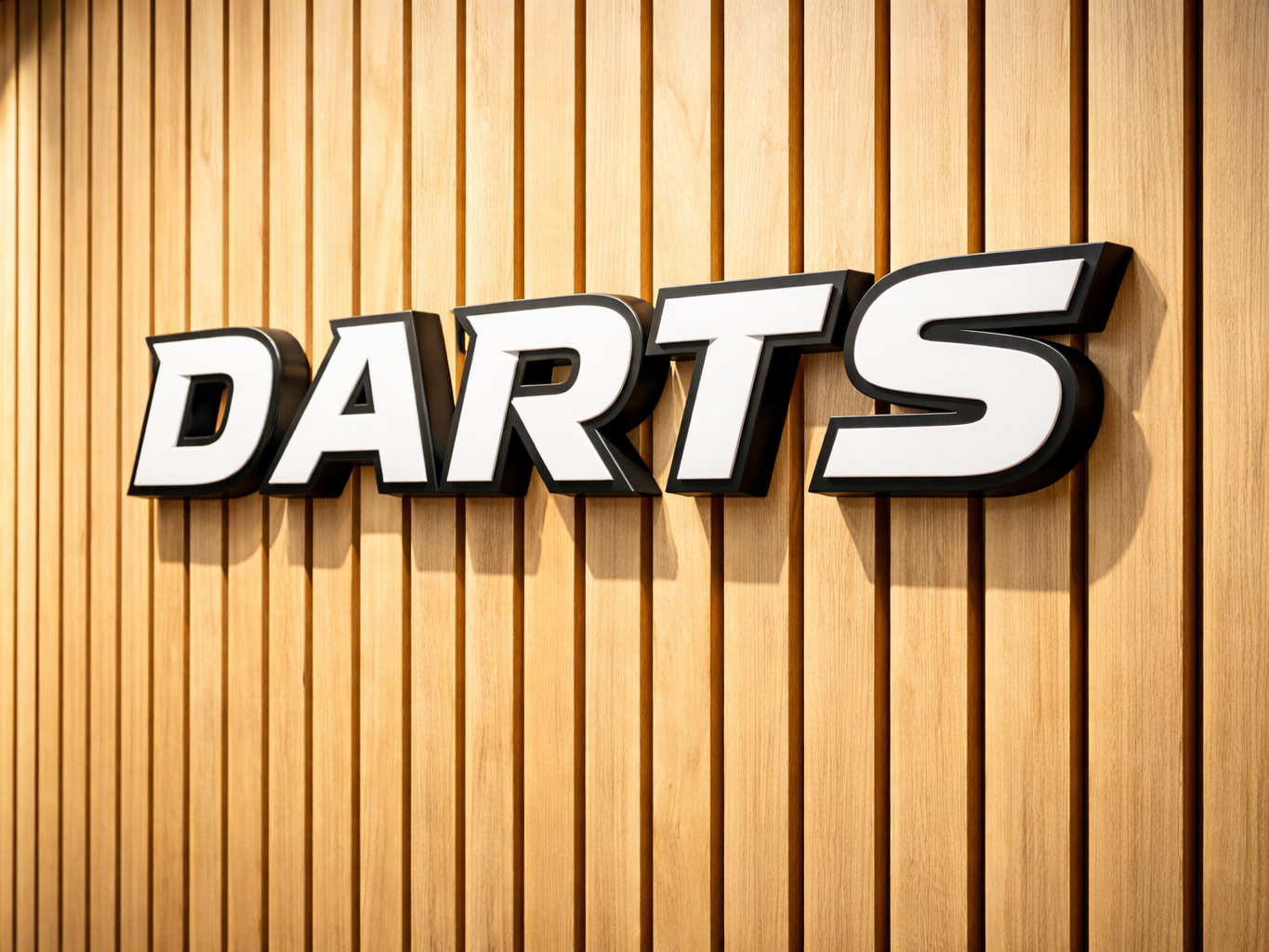 Darts Schriftzug modern 