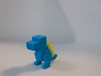 Dinosaure Blockasaurus low poly — photo 2