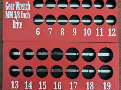 GEARWRENCH 3/8 in MM Socket Gridfinity Holder