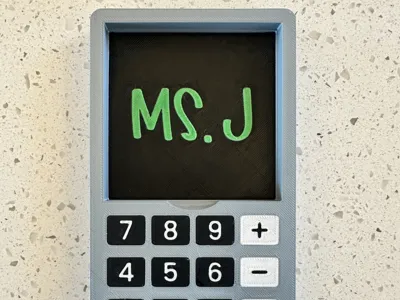 Customizable Sticky Note Holder - Calculator
