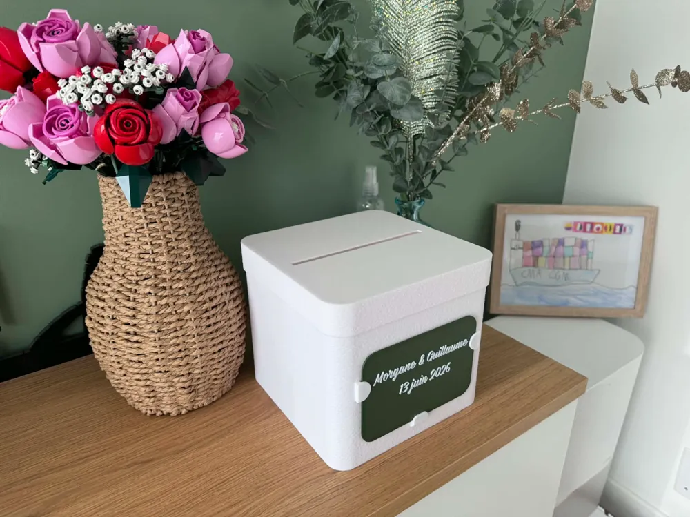 Customizable Label Card Box NO AMS - Free 3D Print Model - MakerWorld