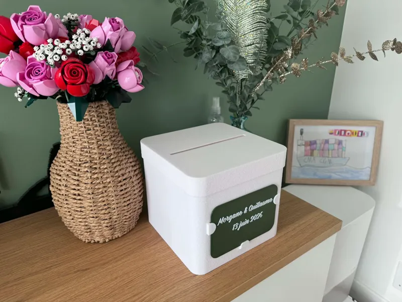 Card Box Etiquette personnalisable NO AMS