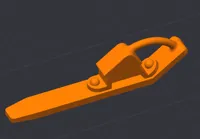 Porte-clés sabot d'arrêt de wagon — photo 3
