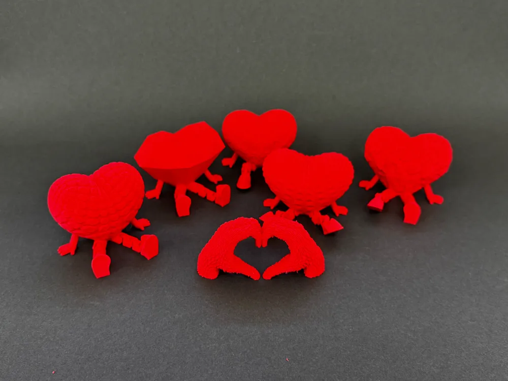 Flexi Spiral Heart for Valentine's Day - Free 3D Print Model - MakerWorld