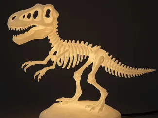 T-Rex Skelett Lampe