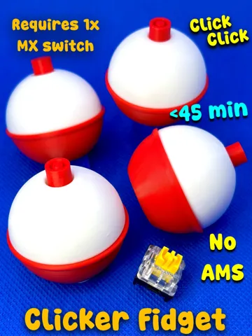 Objeto manipulable: Fishing Bobber Clicker Fidget Toy (~45 mins) — vista de referencia 2